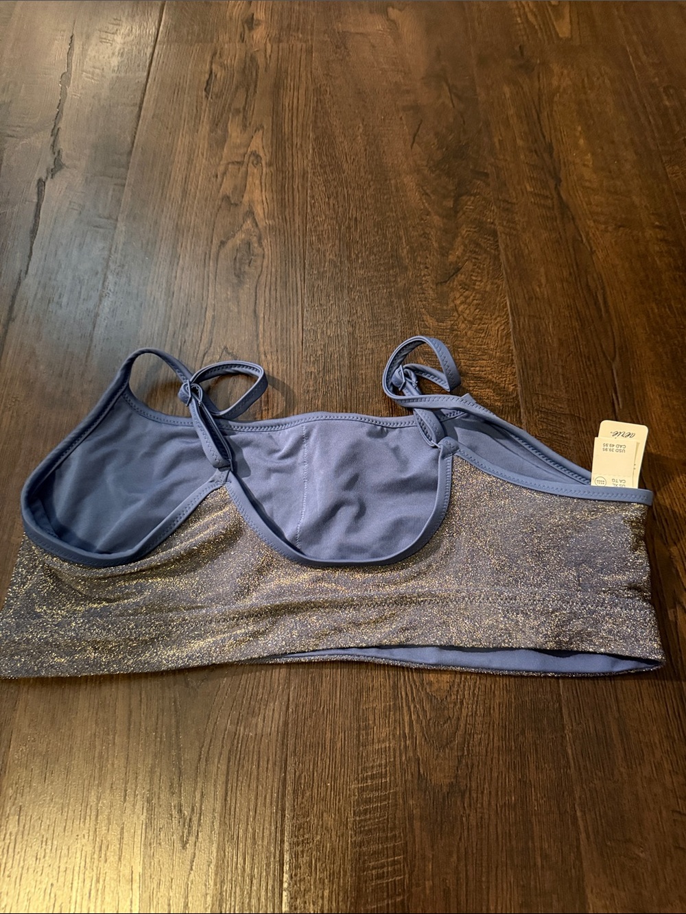 aerie Shimmery Bikini Top - Picture 3 of 4